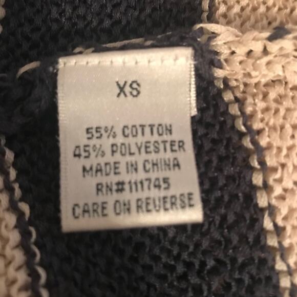 WD NY knit short sleeve striped top SZ XS - Picture 6 of 6